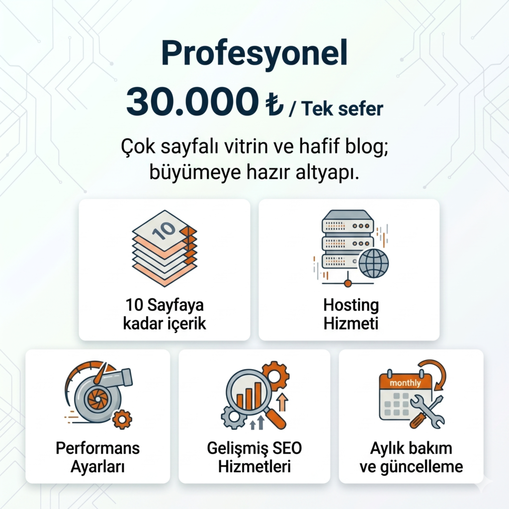 Profesyonel Web Paketi